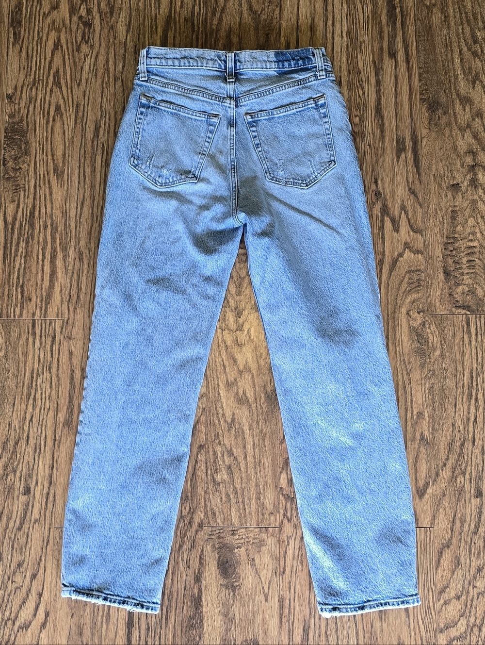 Abercrombie & Fitch High Rise Dad Jeans EUC - Women's Size 2 - Light Wash - Picture 4 of 12